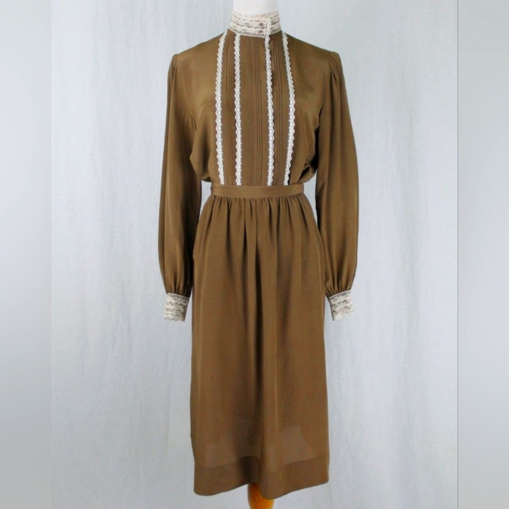 Vintage Francesca of Damon Silk 2 piece Dress